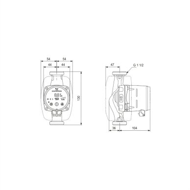 Cirkuliacinis siurblys ALPHA2 25-40 130 mm GRUNDFOS 3 Cirkuliacinis siurblys ALPHA2 25-40 130 mm GRUNDFOS 3