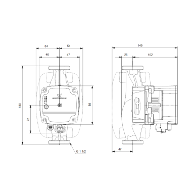 Cirkuliacinis siurblys ALPHA1L 25-40 180 mm GRUNDFOS 2