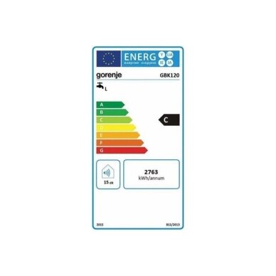 Gorenje Tiki GBK 120 E5 RN (dešininis) kombinuotas vandens šildytuvas 120l. 4 Gorenje Tiki GBK 120 E5 RN (dešininis) kombinuotas vandens šildytuvas 120l. 4