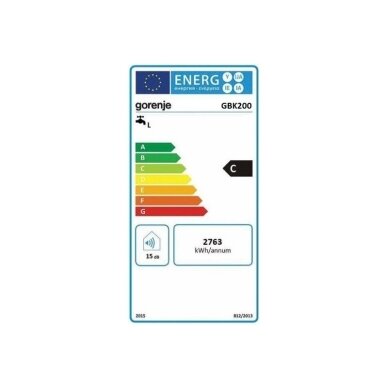 Gorenje Tiki GBK 200 E5 RN (dešininis) kombinuotas vandens šildytuvas 200l. 4 Gorenje Tiki GBK 200 E5 RN (dešininis) kombinuotas vandens šildytuvas 200l. 4