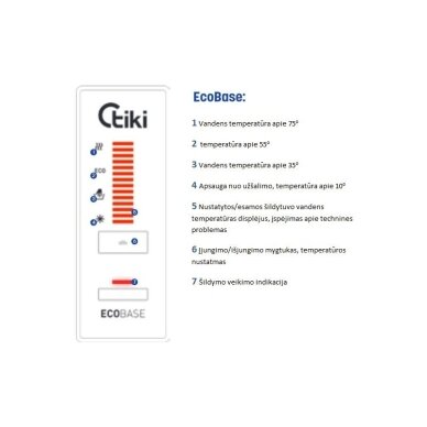 Gorenje Tiki GBU 150 E5 2.0kW 150L pakabinamas elektrinis vandens šildytuvas 1
