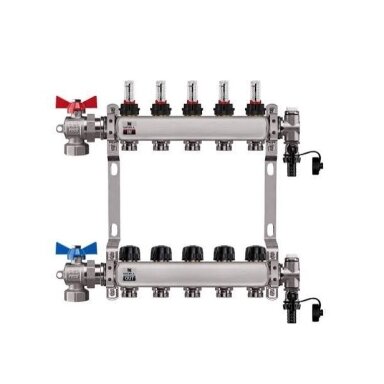 Kolektorius INOX 8 ž su srauto matuokliu L-510 mm WIGELL Kolektorius INOX 8 ž su srauto matuokliu L-510 mm WIGELL