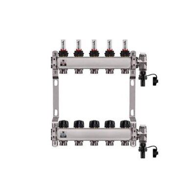 Kolektorius INOX 6 ž su srauto matuokliu L-410mm WIGELL Kolektorius INOX 6 ž su srauto matuokliu L-410mm WIGELL