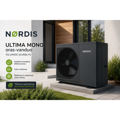 NORDIS ULTIMA MONO oras-vanduo 9kW šilumos siurblių be KV talpos NORDIS ULTIMA MONO oras-vanduo 9kW šilumos siurblių be KV talpos
