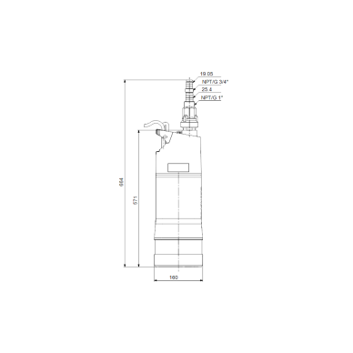 Panardinamas siurblys šuliniui SBA 3-45 M GRUNDFOS 1