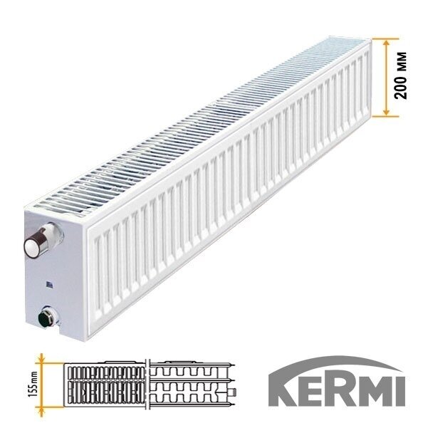 Šoninio pajungimo radiatorius PROFIL-KOMPAKT 33 200/1200 1 Šoninio pajungimo radiatorius PROFIL-KOMPAKT 33 200/1200 1