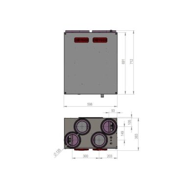 Rekuperatorius Easy V500 sieninis kairinis su integruotu CO2 davikliu OXYGEN 5 Rekuperatorius Easy V500 sieninis kairinis su integruotu CO2 davikliu OXYGEN 5