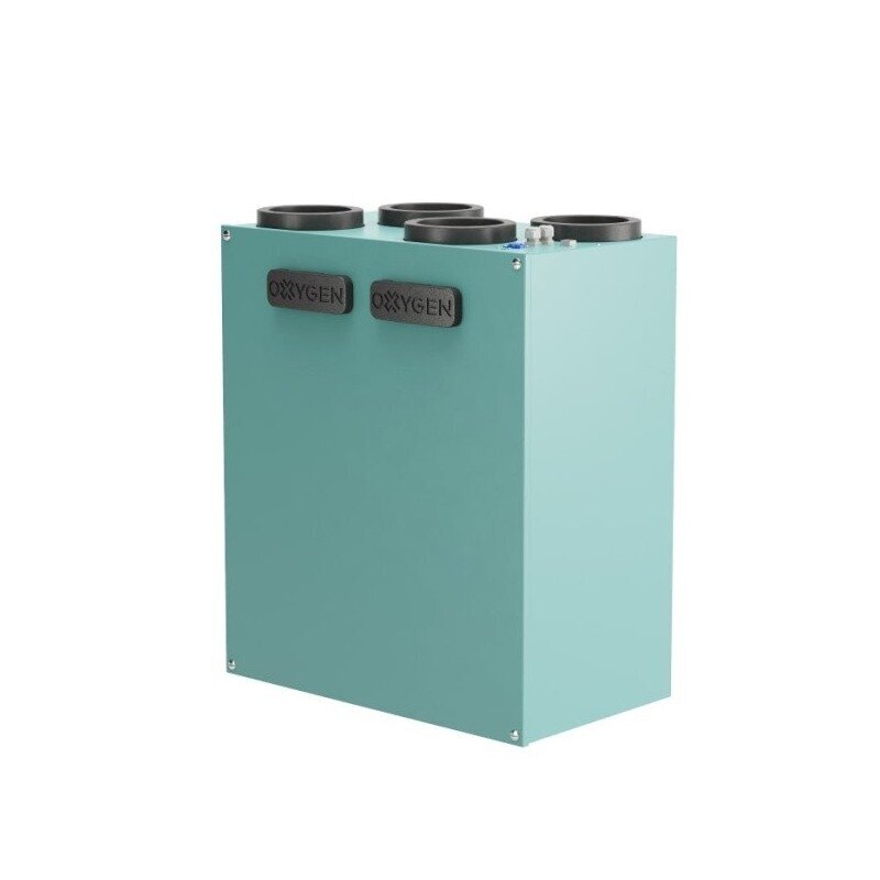 Rekuperatorius Easy V600 sieninis dešininis su integruotu CO2 davikliu OXYGEN 2