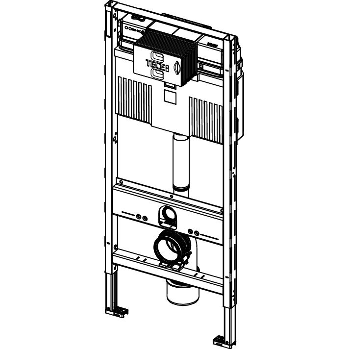 TECE potinkinis unitazo modulis, h-1120 mm + tvirtinimai 2 TECE potinkinis unitazo modulis, h-1120 mm + tvirtinimai 2