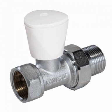 Tiesus radiatoriaus ventilis DN 15mm rankinis