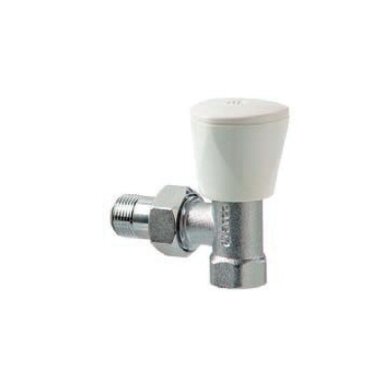 Kampinis radiatoriaus ventilis DN 15mm rankinis