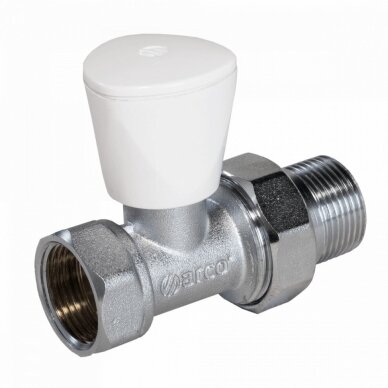 Tiesus radiatoriaus ventilis DN 15mm rankinis Tiesus radiatoriaus ventilis DN 15mm rankinis