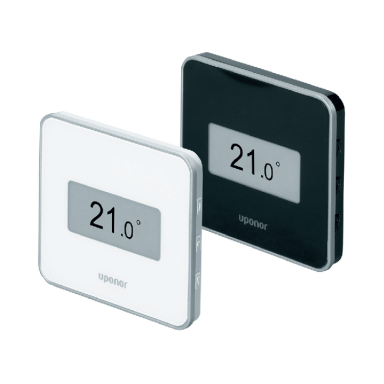 Uponor Smatrix Wave T-169 belaidis skaitmeninis termostatas su drėgmės jutikliu, juodas Uponor Smatrix Wave T-169 belaidis skaitmeninis termostatas su drėgmės jutikliu, juodas