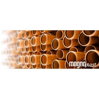 Lauko kanalizacijos vamzdis su mova KGEM DN 110/6000 mm SN4 Lauko kanalizacijos vamzdis su mova KGEM DN 110/6000 mm SN4