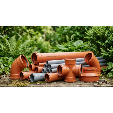Lauko kanalizacijos vamzdis su mova KGEM DN 110/2000 mm SN4 3