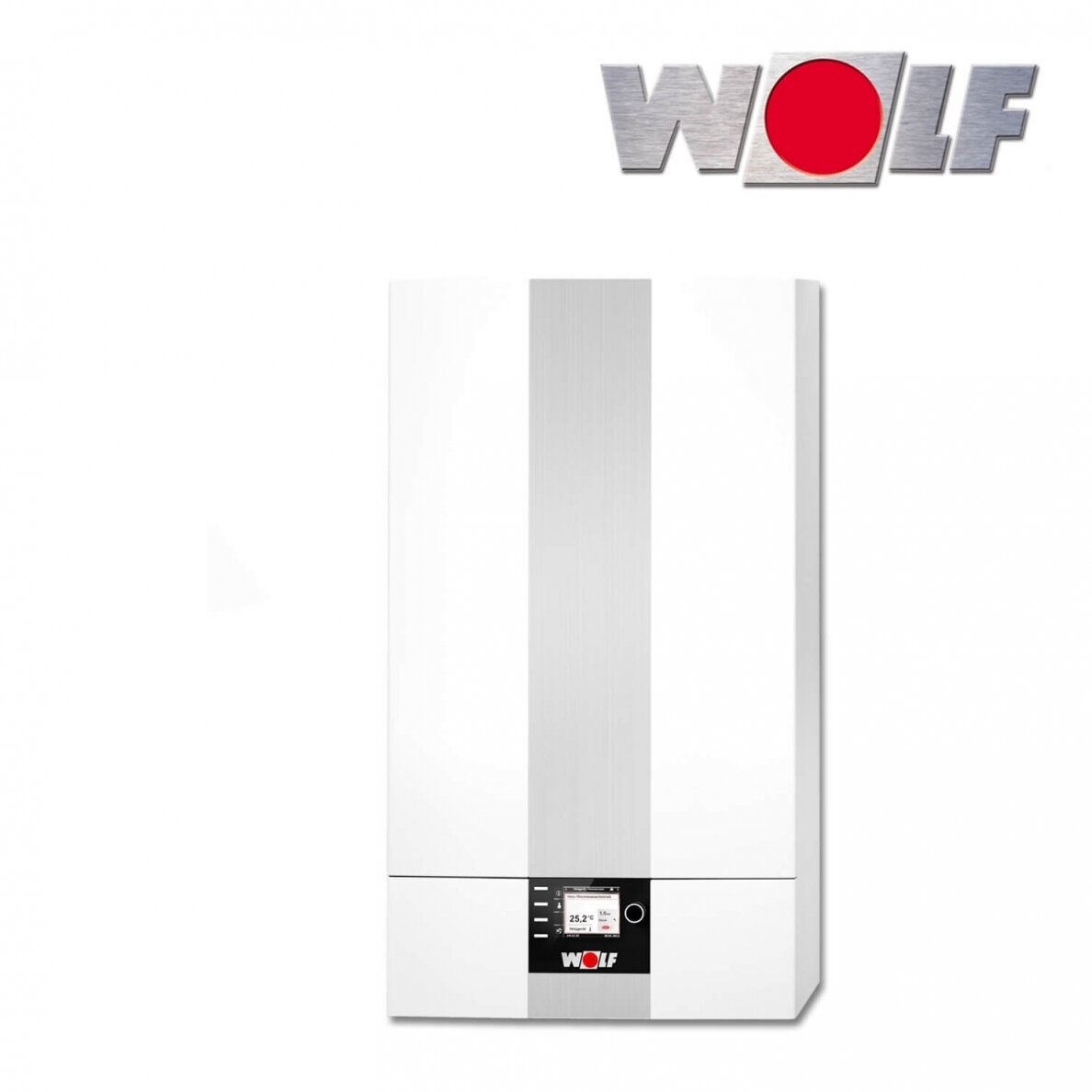 Pakabinamas dujinis kondensacinis katilas su galimybe prijungti karšto vandens šildytuvą WOLF CGB-2K-14 KW 1