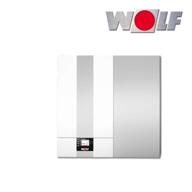 Pakabinamas dujinis kondencasinis katilas su integruotu vandens šildytuvu WOLF CGW-2-24KW/140 Pakabinamas dujinis kondencasinis katilas su integruotu vandens šildytuvu WOLF CGW-2-24KW/140
