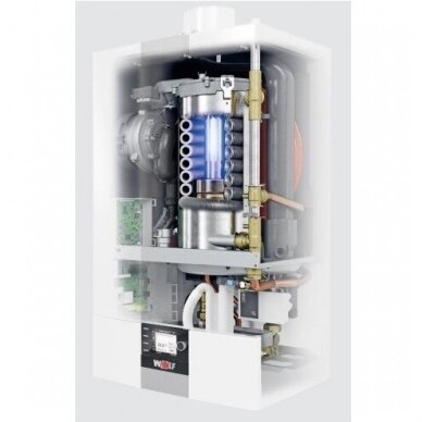 Pakabinamas dujinis kondensacinis katilas su galimybe prijungti karšto vandens šildytuvą WOLF CGB-2-20 KW 2